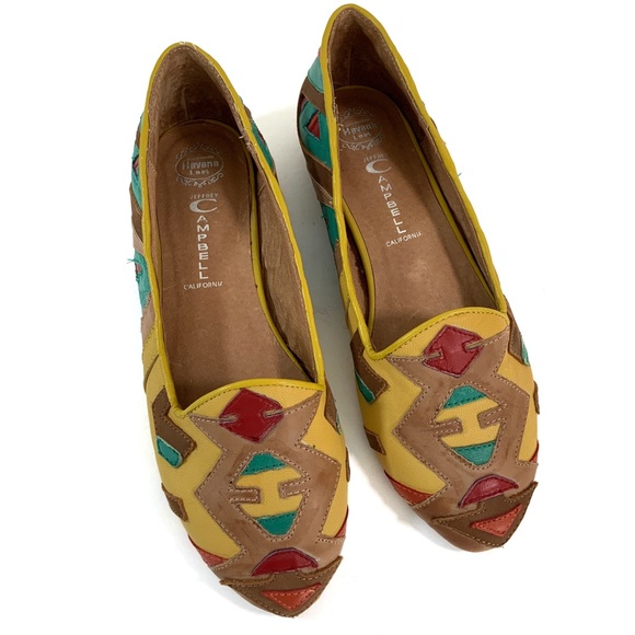 Jeffrey Campbell Shoes - Jeffrey Campbell Southwest Santa Fe Flats sz 8.5